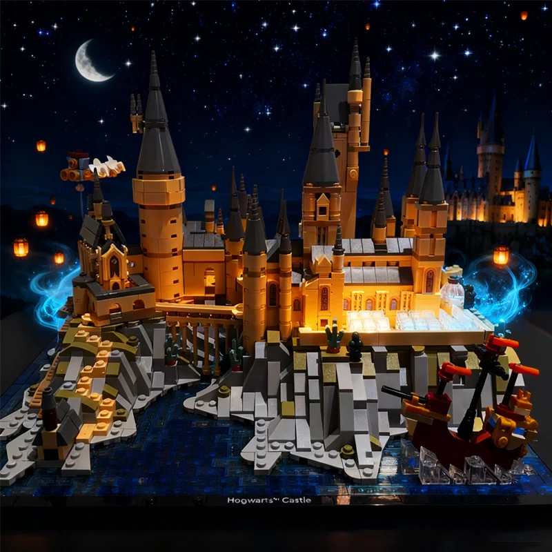 2025 nuevo 76419 escena de película creativa Castillo y tierras bloques de construcción DIY modelo ladrillos juguetes adultos cumpleaños regalo de Navidad