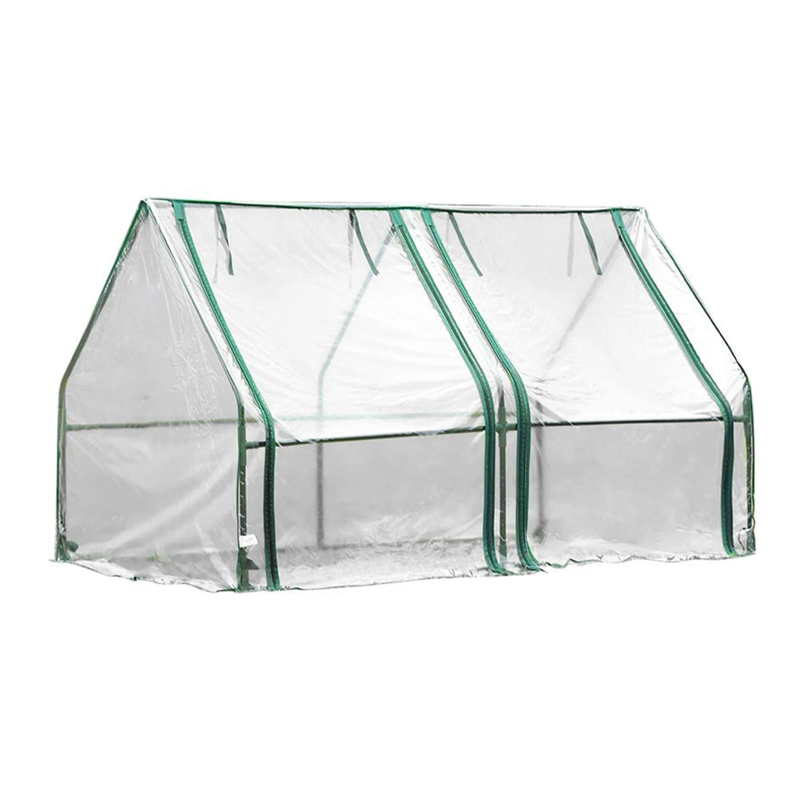 Polytunnel Greenhouse Cover Portable Hot House Warm Room Shade Small Greenhouses  Grow Tunnel with Roll-Up Doors Garden Supplies