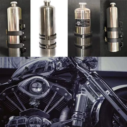 1.5L 304 Stainless Steel And Aluminium Alloy Fuel Tank Motorcycle Accessorie Cafe Racer Part Outdoor Vintage Gasoline Oil Bottle