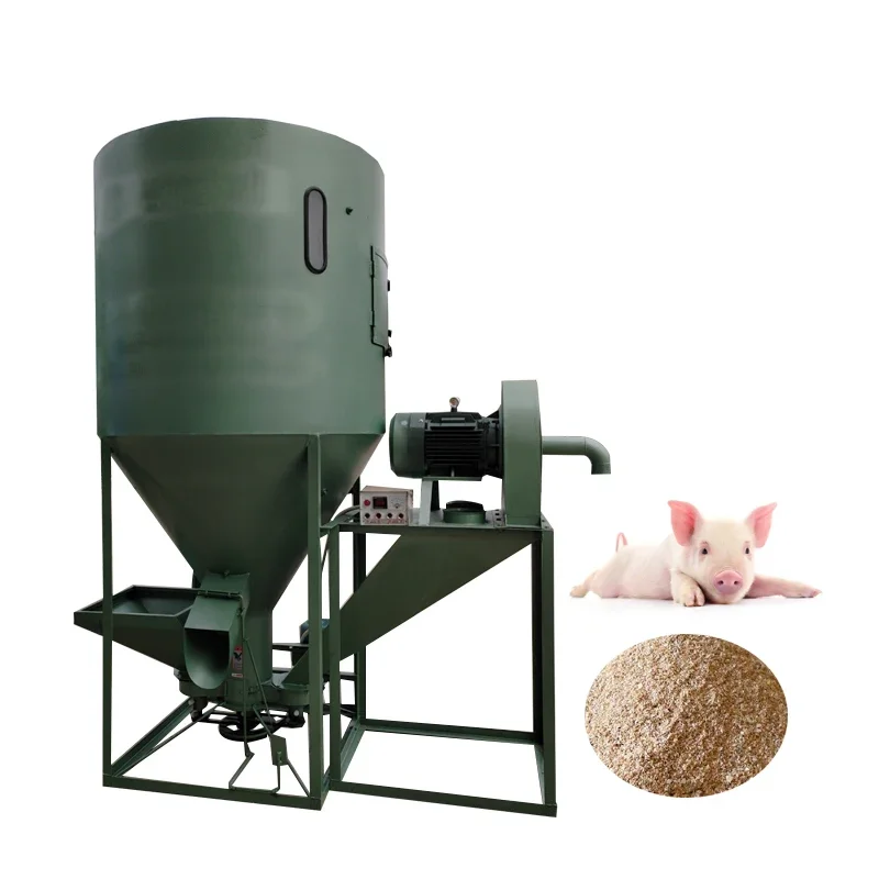 

Factory Low Price Poultry Feed Mixer Cattle Feed Grinder Livestock Feed Crusher Machine For Sale