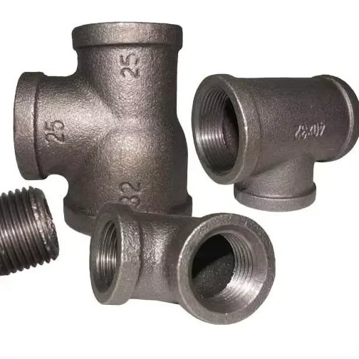 Galvanized Flexible Threaded Wrought Iron Fittings Low Pressure NPT External Thread Fittings 1/2 3/4 Size