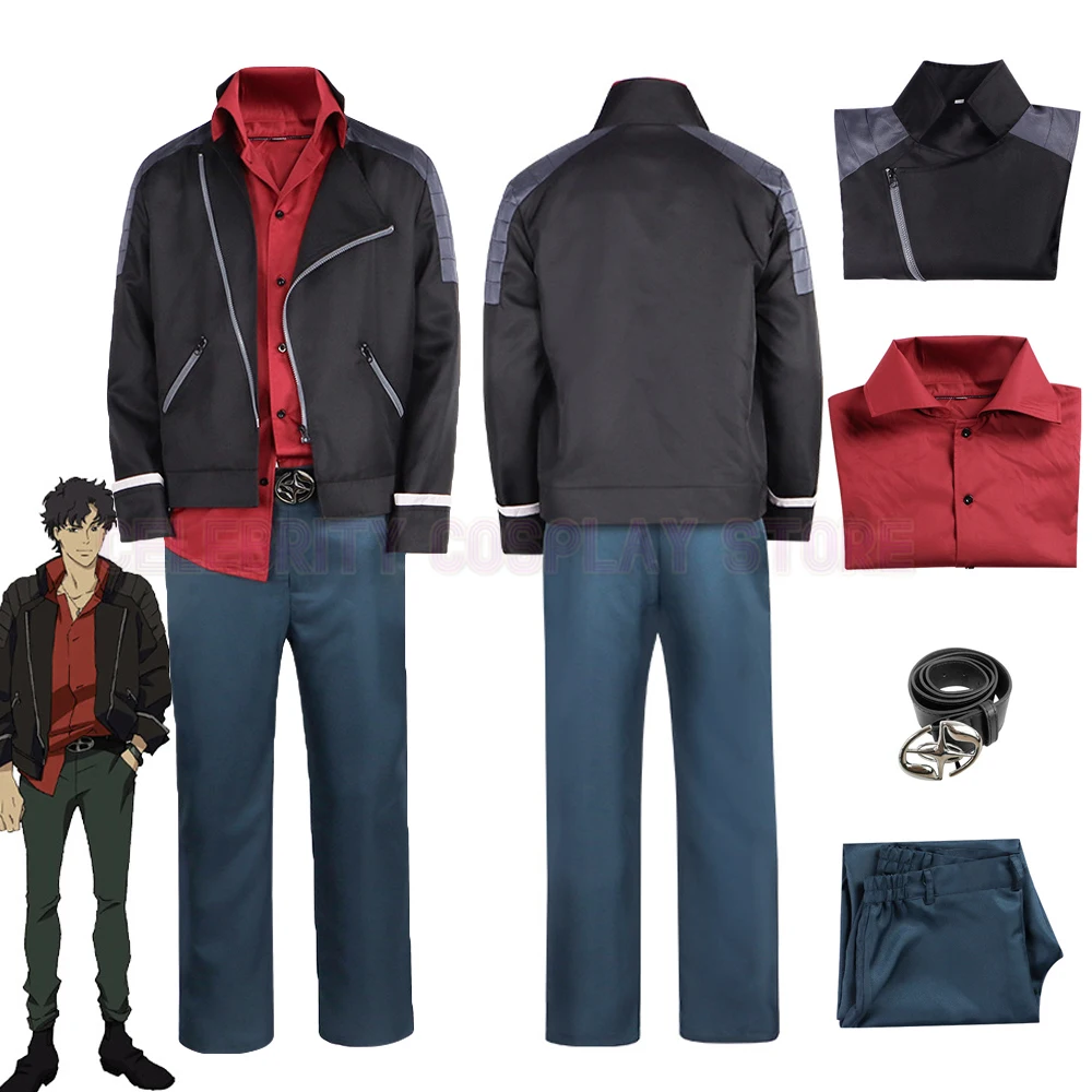 New 2025 Anime Lazarus Lilande Cosplay Costume Adult Men Shirt Coat Jacket Pants Suit Uniform Outfit Halloween Casual Clothes