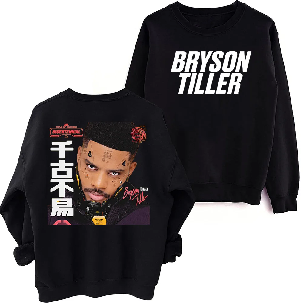 

Bryson Tiller Sweatshirt Harajuku Round Neck Long Sleeve Oversized