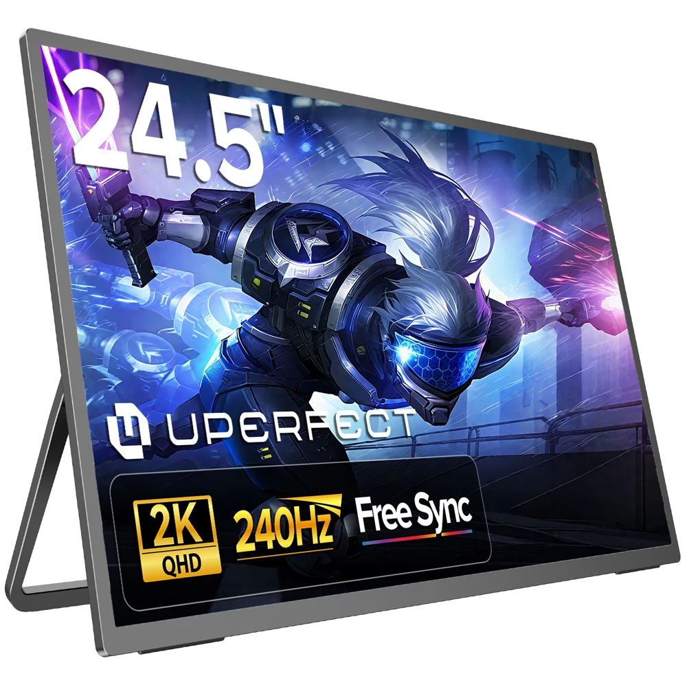 UPERFECT 24.5'' 240Hz Portable Monitor 16:9 IPS Screen With Type-C