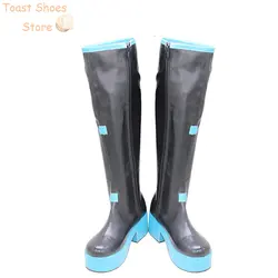 Cosplay Shoes PU Leather Shoes Form Mikuu Cosplay Halloween Carnival Boots Cosplay Props Costume Prop