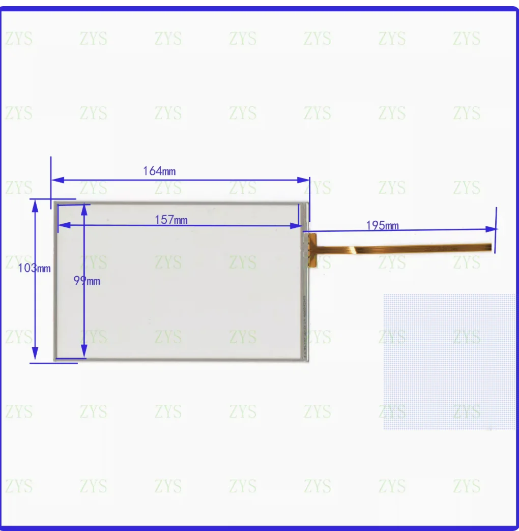 TR4-070F-26 original touch handwriting external screen glass four wire connection TR4070F26 164 * 103