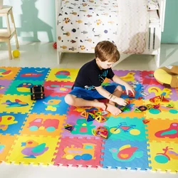 Baby Play Mat 30cmX30cm Letter Mats Learning Toys Kids EVA Foam Puzzle Carpet Interlocking Floor Tiles Numbers Activity Game