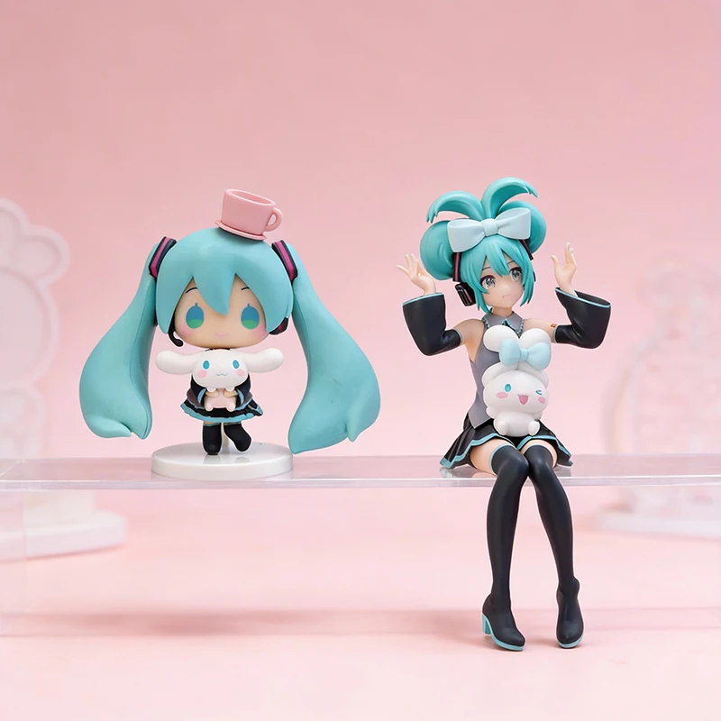 

Hatsune Miku PVC Figure Set (Q Version & Normal Style) Anime Collectible Toy Gift for Fans