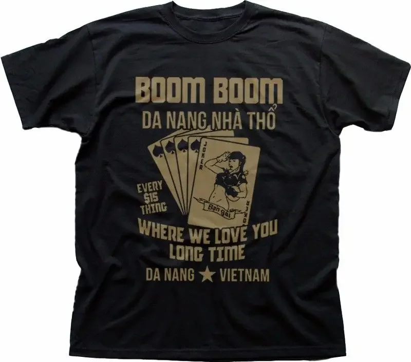 

2018 Best T Shirts Full Metal Jacket Vietnam Lust Hogs Boom Boom Printed T-Shirt Tc9237Anime Casual Clothing