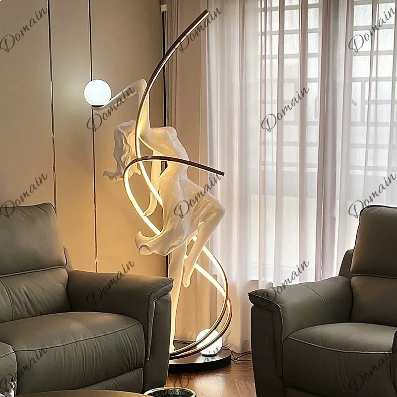 New Abstract Sculpture Sales Office Hotel Lobby Decorative Dance Muse Art Personality Ornament
