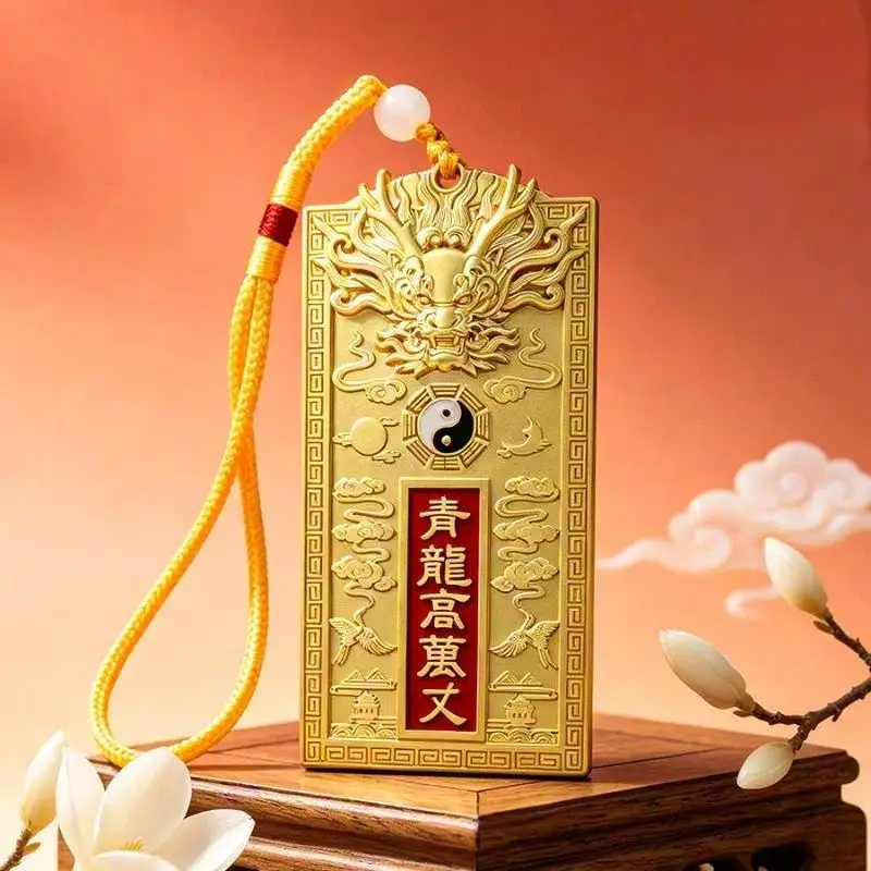 Vintage Chinesisches Drachen-Schnitzdekor-Set Ouyue Qinglong Metall-Ornament für Schreibtisch, Regal und Kunstsammlung – Detail 11