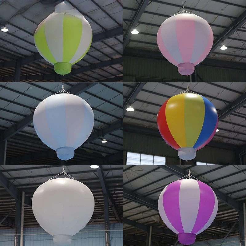 Hot Air Balloon  pvc Inflatable With Stand, Advertising Strips, Birthday Party Decoration, 1.5mh