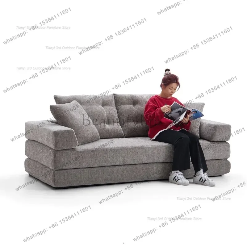 Foldable Sofa Bed High Resilience Sponge Compact Design with Pillows Living Room Sofas Custom Furniture