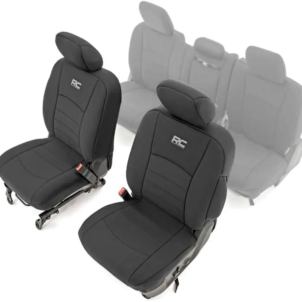 

Neoprene Front Seat Covers for Ram 1500 (2009-2018) & 2500 (2010-2018) - Waterproof & UV Resistant, Foam Padded, Front Seat Cove