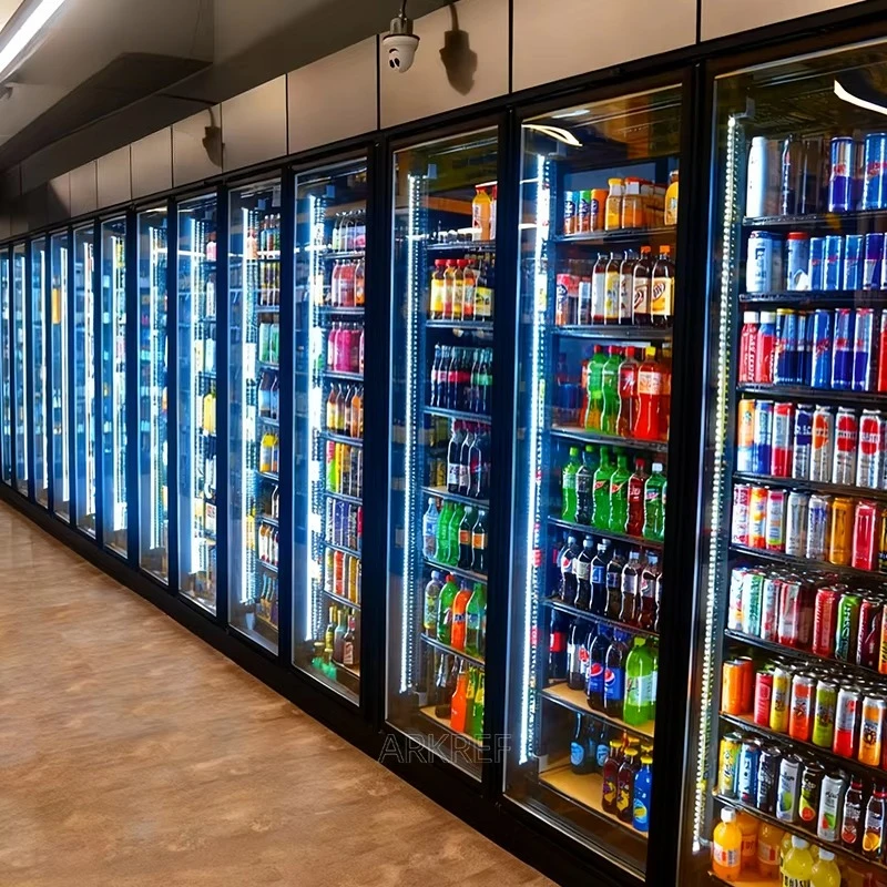 FOODLINE Customized High Quality Display Walk-in Cooler with Compressor Double Swing Door & Polyurethane Panel for Fruit Storage