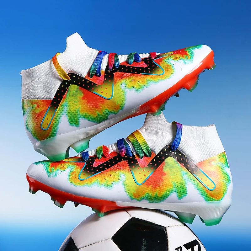 

Профессиональные мужские футбольные бутсы FG/TF для взрослых, износостойкие и удобные тренировочные кроссовки, молодежные противоскользящие футбольные бутсы