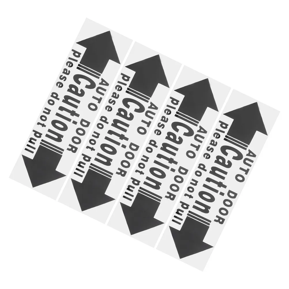 

Набор из 4 наклеек на дверь автомобиля: предупреждающие знаки безопасности, самоклеящиеся, для раздвижных дверей, индикатор «Не прикасаться»