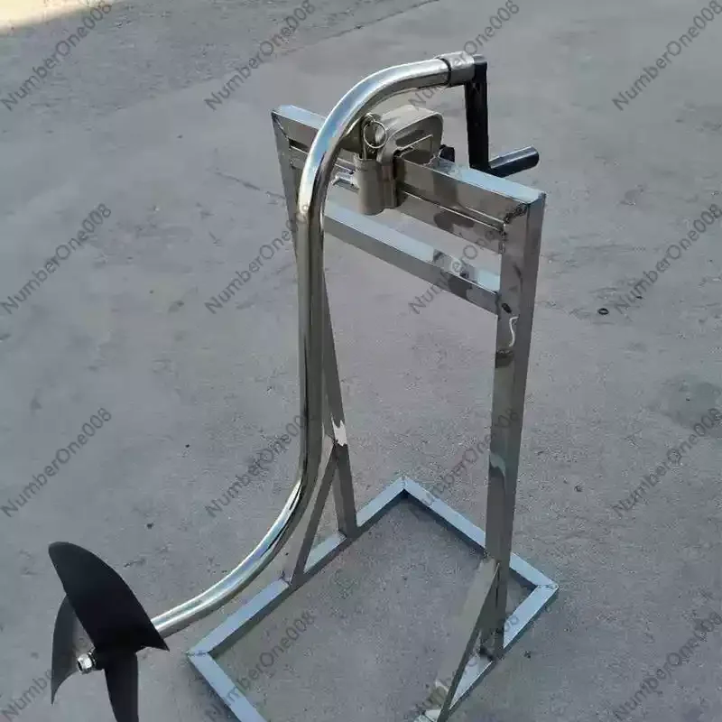 Hand Propeller and Outboard Motor Bracket for Inflatable Fishing Boat Manual Drive
