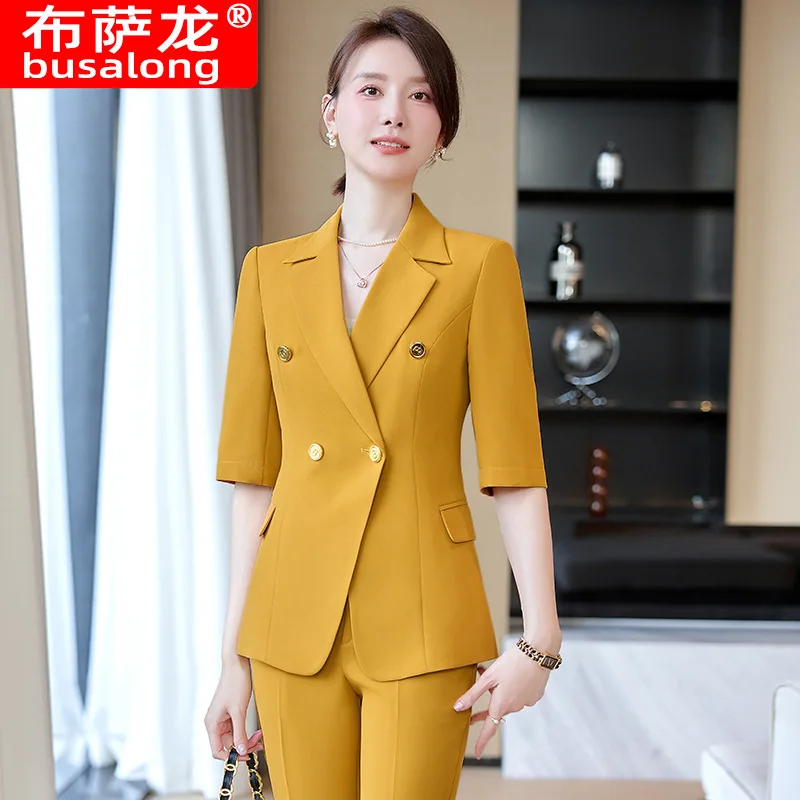 Women's Business Suit2024Spring and Summer New Small Commuter Women's Formal Wear High Sense Interview Work Clothes