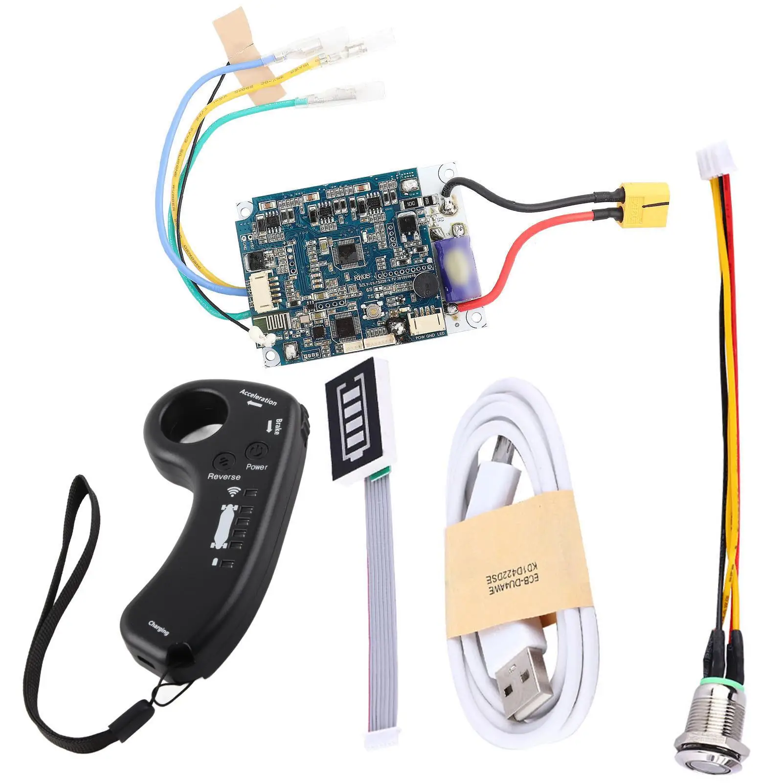 

36V ESC 10S Electric Scooter Wireless Remote Control Single Drive Controller + Enhanced Remote