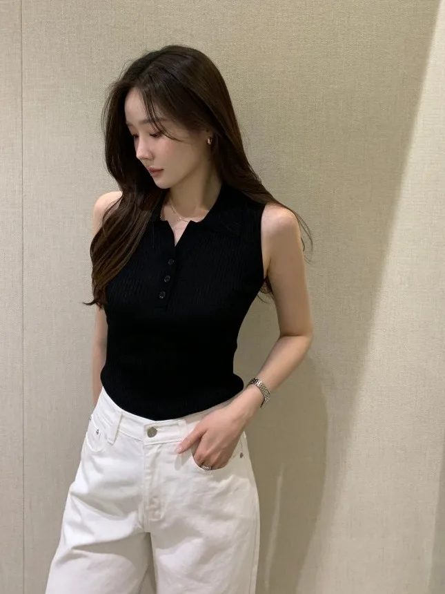 เสื้อถักไหมพรมสำหรับผู้หญิง คอเสื้อบาง ทรงเข้ารูป แฟชั่นฤดูร้อน สไตล์ลำลอง ความยาวปกติ ผ้าโพลีเอสเตอร์...