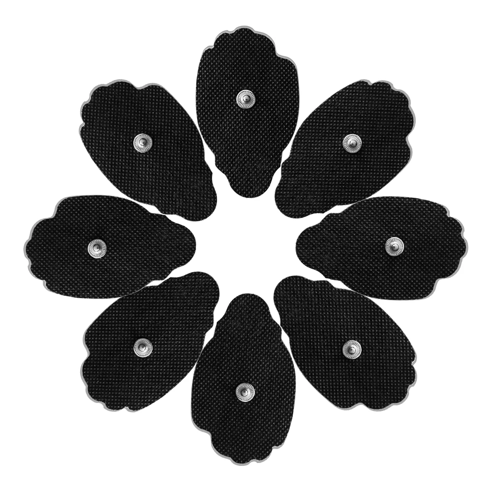 10/20Pcs Non-woven TENS Black Electrode Pads Self Adhesive Electrodes Patches Silicone Massage Gel for EMS Muscle Pulse Massager