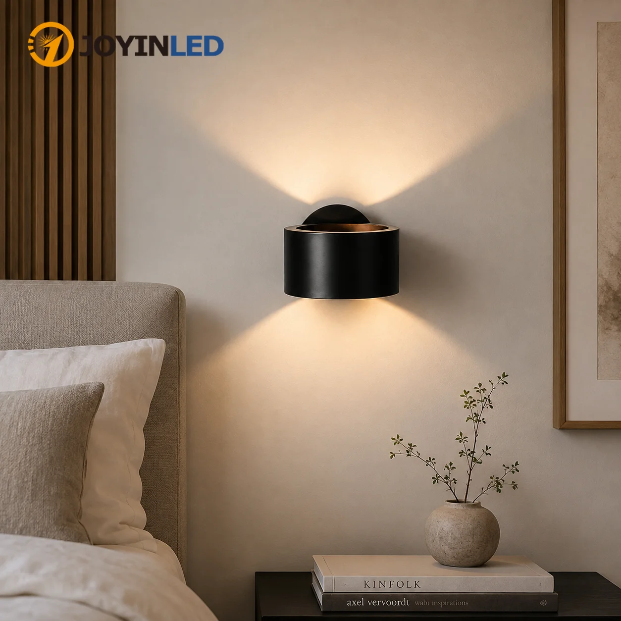 JOYINLED Moderne Wandleuchte LED-Beleuchtung Wohnzimmer Schlafzimmer Nachttisch Restaurant Dekor Nordisches Design Minimalistische Wandleuchte