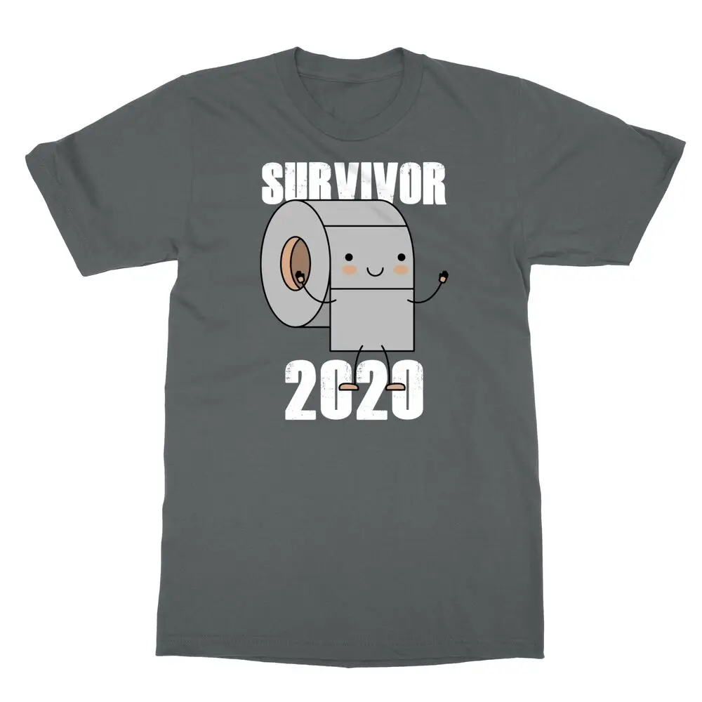 Toilet Paper Survivor 2020 Men's T-Shirt Unisex T-shirts For Men Women Summer Tees Cotton Luxury Brand Oversized