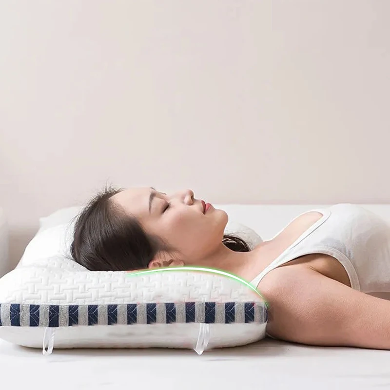 Spa Massage Pillows for Neck Orthopedic Sleeping Pillow Pain Relief Spine Neck Protection Cushion Comfort Travesseiro 베개