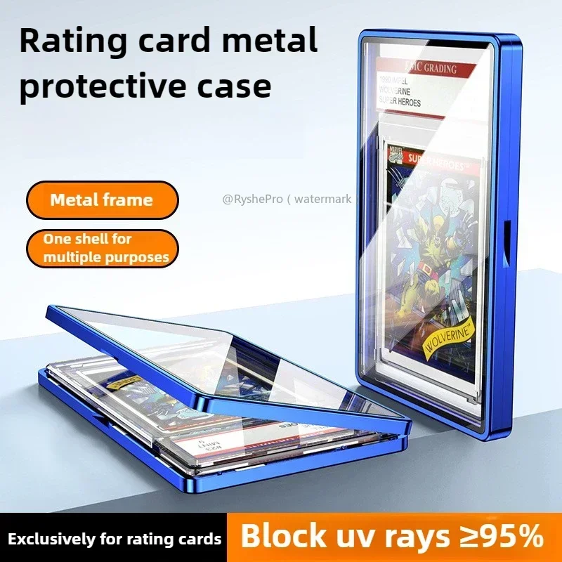 Graded Card Slab Bumper for Standard PSA BGS Slab Case Metal Frame Case for Graded Slabs Grip Edge Protection Card Protector