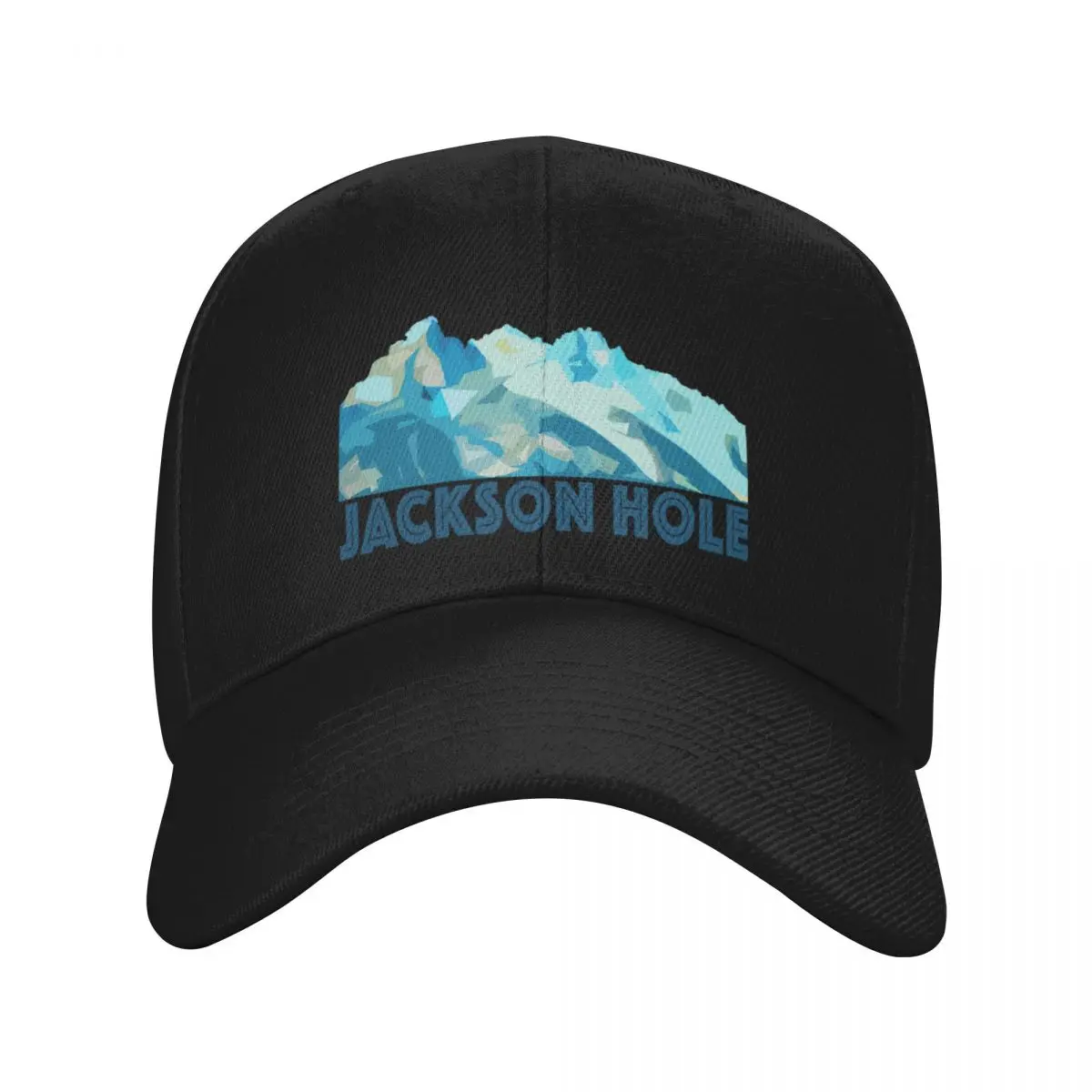 Fashion Jackson Hole Wyoming Decal baseball cap Versatile Denim Hat Cap Women's