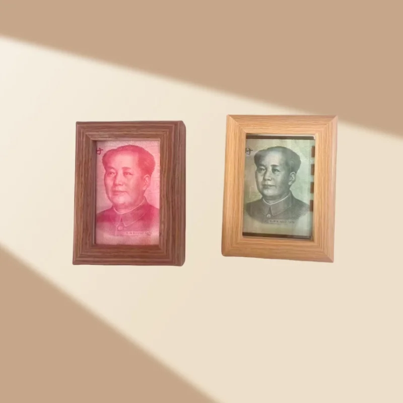 Paper currency collection mini photo frame, standing photos, children's ID photos, 3-inch display table