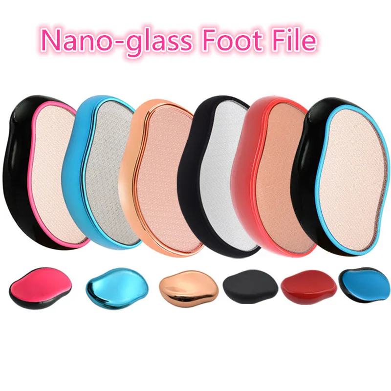 Nano Glass Foot File Mango Shape Durable Feet Care Exfoliating Dead Skin Calluses Beauty Pedicure Tool