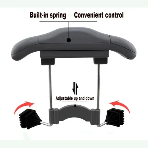 Imagen 2 del producto Colgador de abrigo retráctil multifuncional para coche, reposacabezas automotriz, asiento trasero, gancho organizador, soporte para traje de ropa