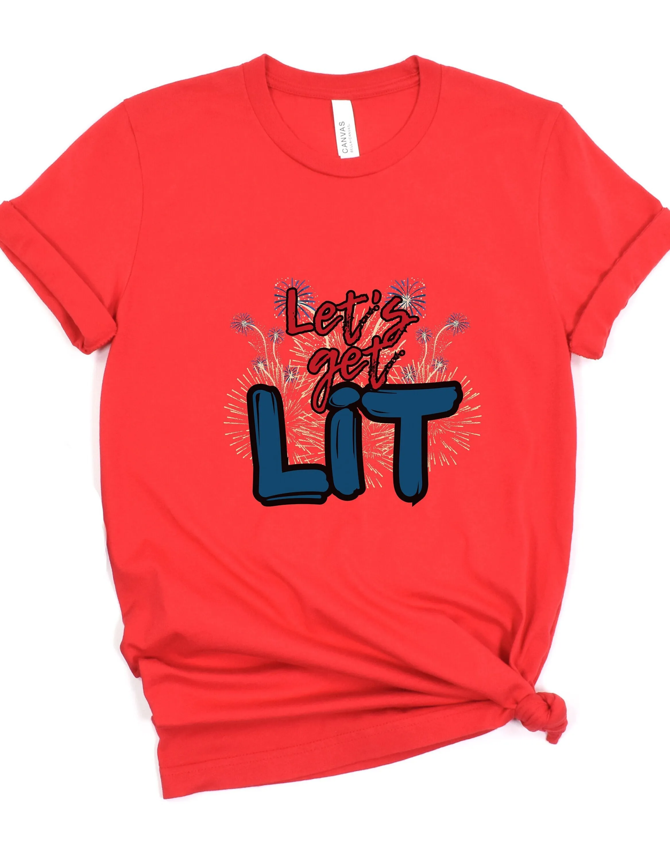 4Th Of July T Shirt Fourth Red White And Blue For Memorial Day Patriotic Her Fireworks