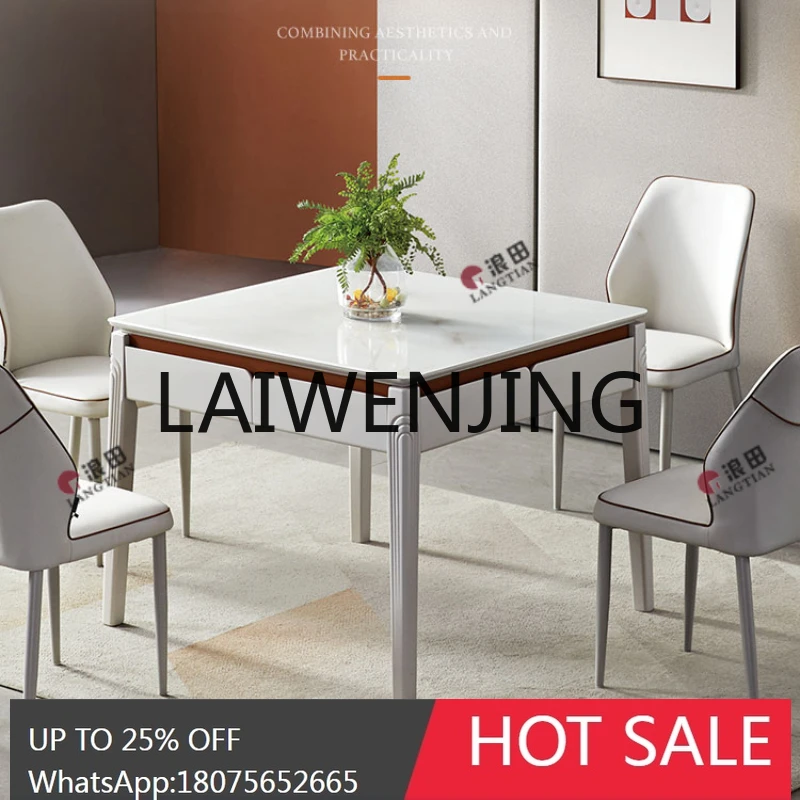 Mahjong dining table dual-purpose fully automatic household integrated simple modern silent square mahjong machine