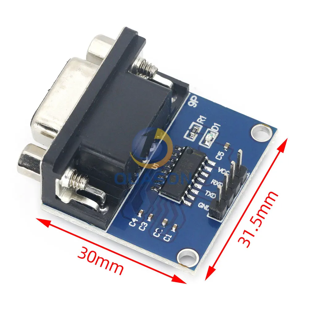 MAX3232 RS232 to TTL Serial Port Converter Module DB9 Connector MAX232 For Arduino