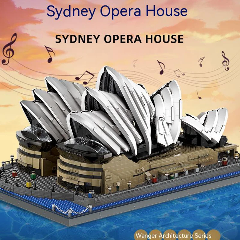 2937PCS Famous Architecture Australia Sydney Opera House City Model Building Blocks Assembly Bricks Christmas Gifts Toys