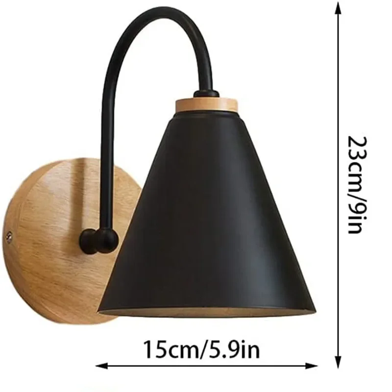 Moderne minimalist ische LED-Wand leuchte schwarz weiß Innendekoration lampen nordische Innenwand leuchte mit Schalter für Schlafzimmer Nachttisch