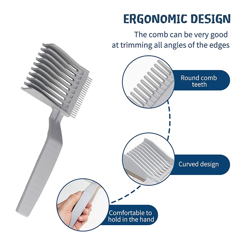 Hair Cutting Positioning Comb Professional Barber Clipper Blending Flat Top Combs for Salon Hairdressing Styling Tools