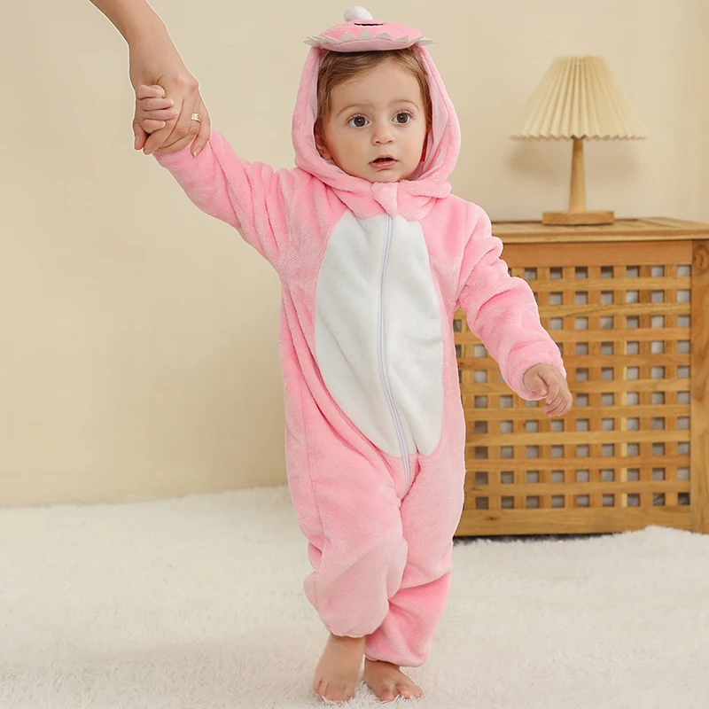 MICHLEY Weihnachten Elch Baby Strampler Winter Mit Kapuze Flanell Kleinkind Kleinkind Kleidung Insgesamt Bodys Overall Kostüm Für Kinder – Detail 26