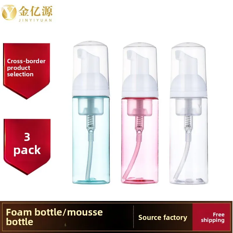 

3 Pcs Foam Pump Bottle Travel 2 oz Small Size Mousse Foam Soap Dispenser，Refillable Pump Containers Foaming Hand Soap Refills