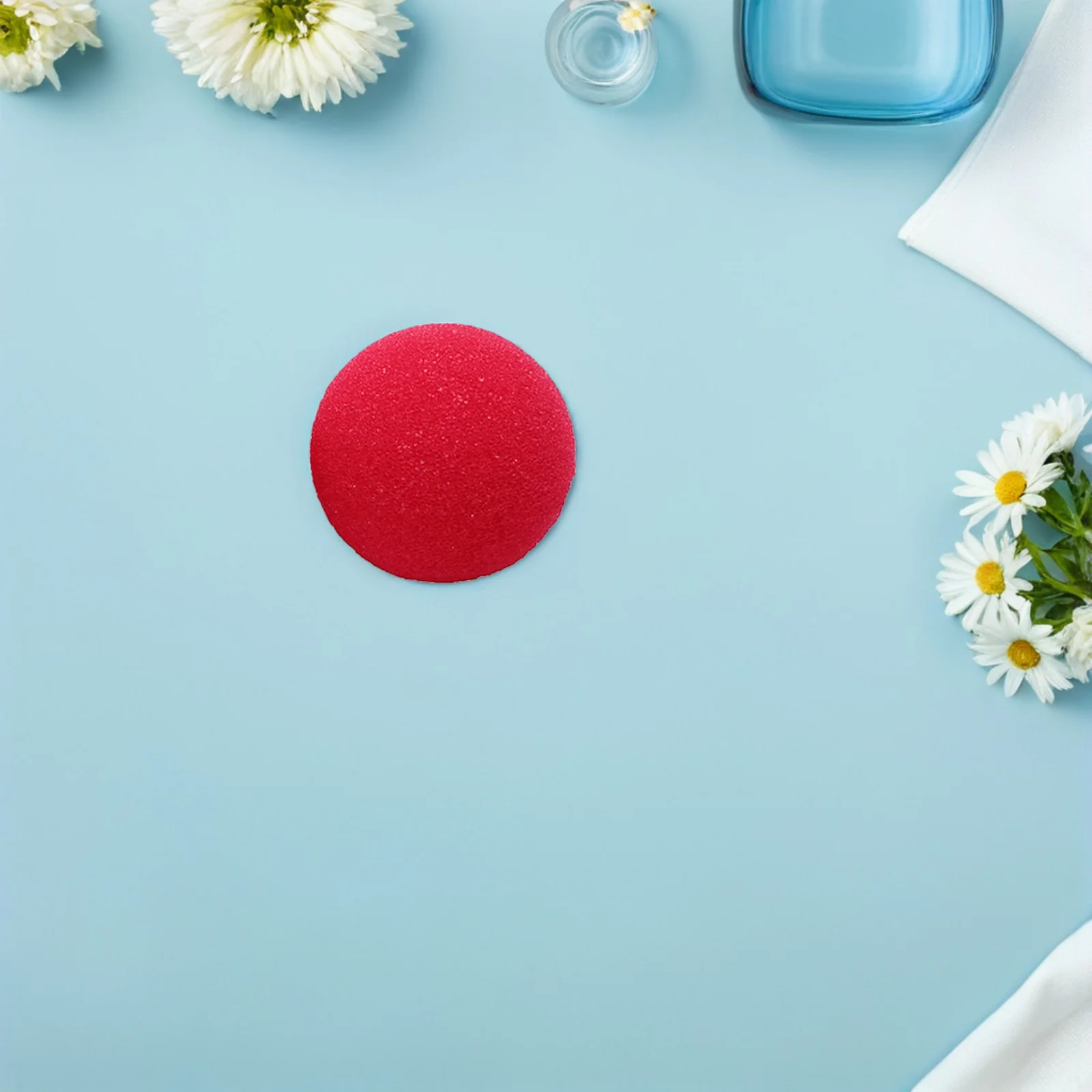 

40Pcs Red Clown Nose Sponge Ball Lightweight Comfortable Prop for Halloween Costume Cosplay Party Masquerade Carnival Circus