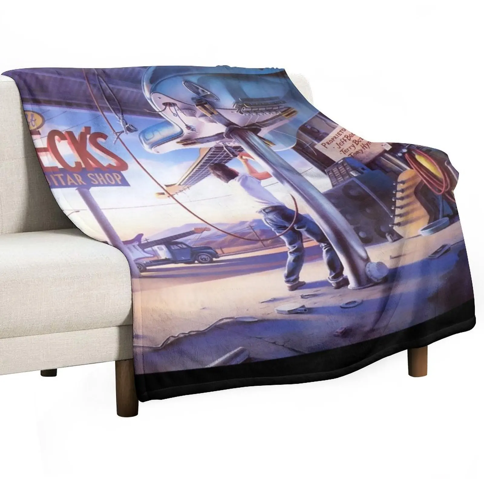 

Jeff beck Jeff becks guitar shop Throw Blanket Summer Moving Furry Quilt Blankets