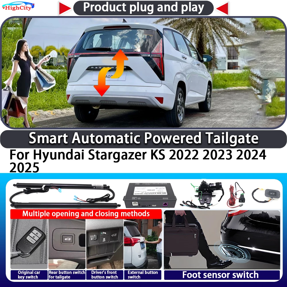

For Hyundai Stargazer KS 2022 2023 2024 2025 OEM Smart Automatic Powered Tailgate Key Control Trunk Lift Close Power Tailgate