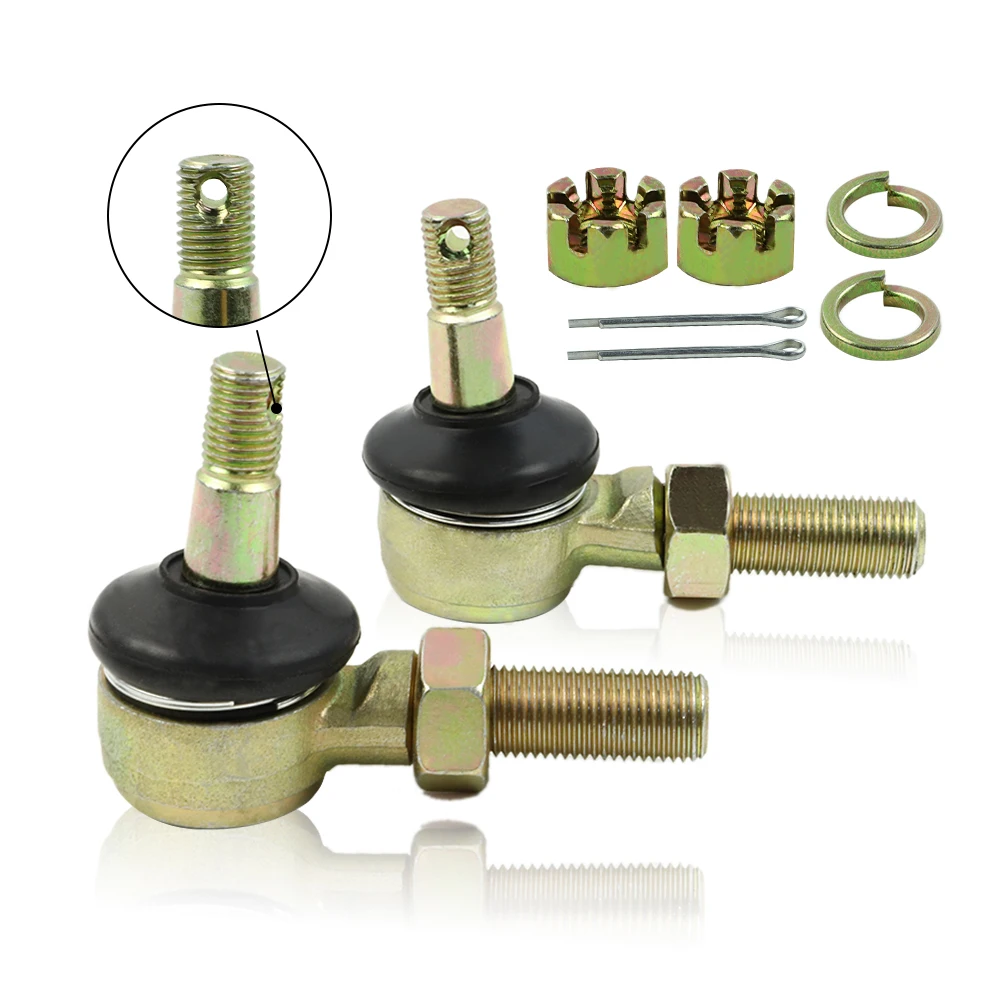 M10-M12 Tie Rod End Kit For 110cc 125cc 150cc 250cc Dirt Bike ATV Quad Buggy Go Kart Steering Knuckle Tie Rod End Ball Joint