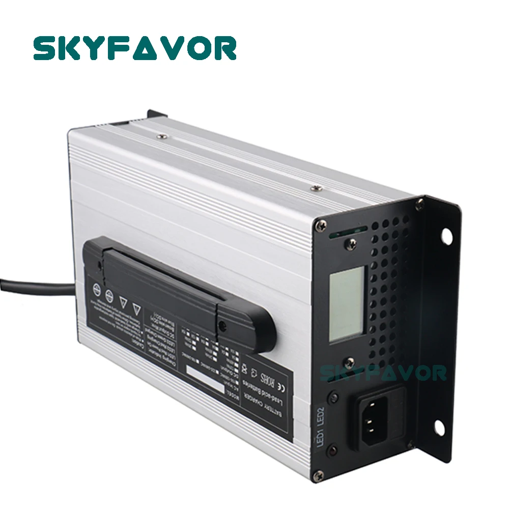 Зарядное устройство для батарей lifepo4, профессиональное автоматическое быстрое зарядное устройство для литий-ионных свинцово-кислотных аккумуляторов 48 в 20 А, 48 В