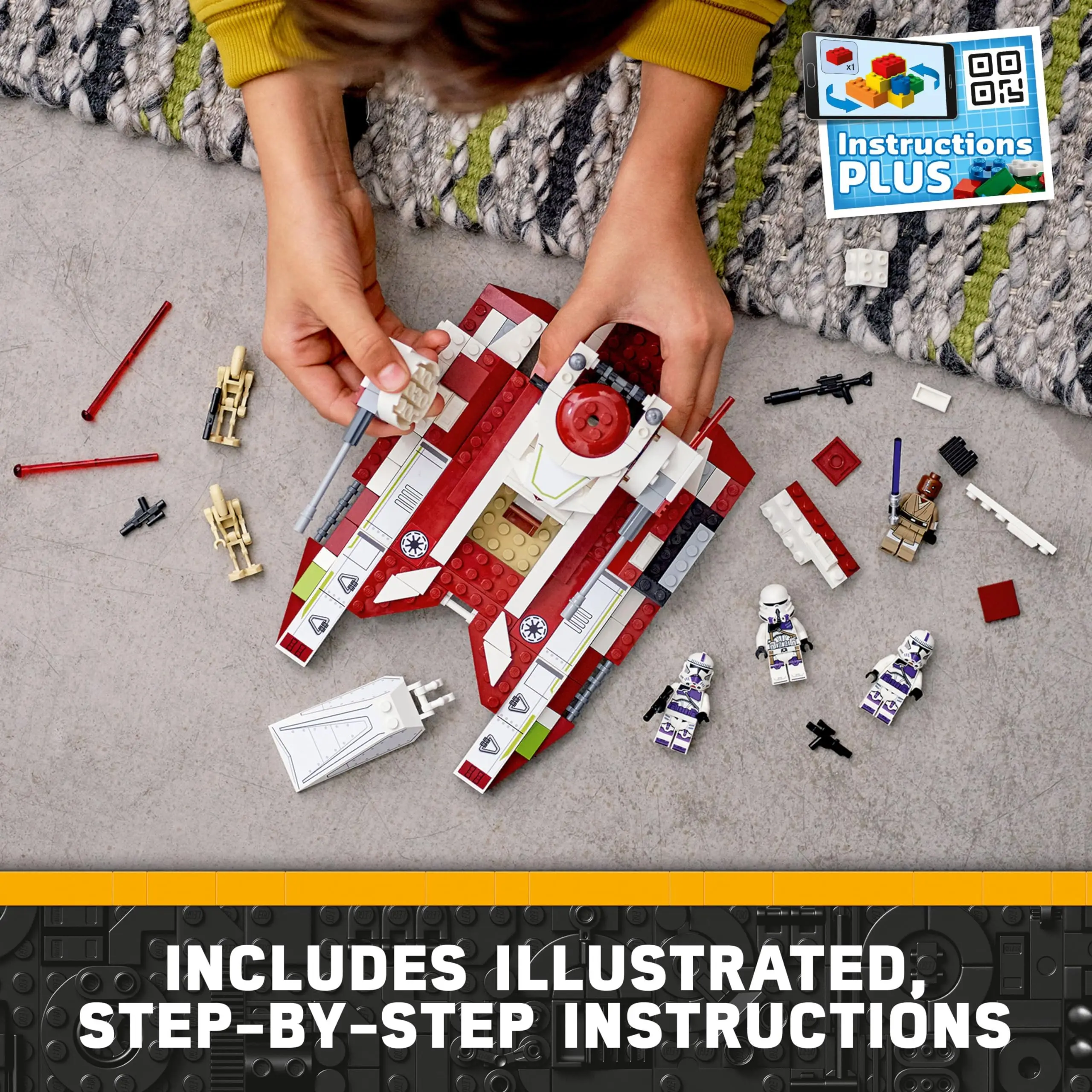 LEGO Star Wars Republic Fighter Tank Building Blocks giocattoli per età 7 + compleanno natale capodanno regalo 75342