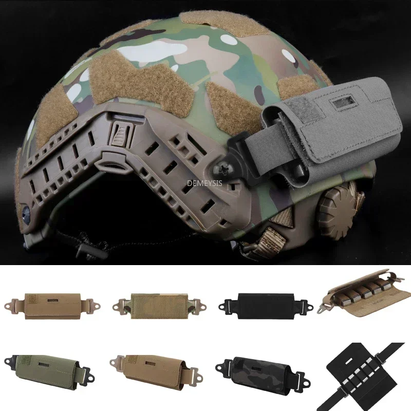 Torby na baterie do hełmu taktycznego Hunting Paintball CS FAST Helmet Antiweight Pouch NVG Battery Bag for BJ PJ MH Helmet