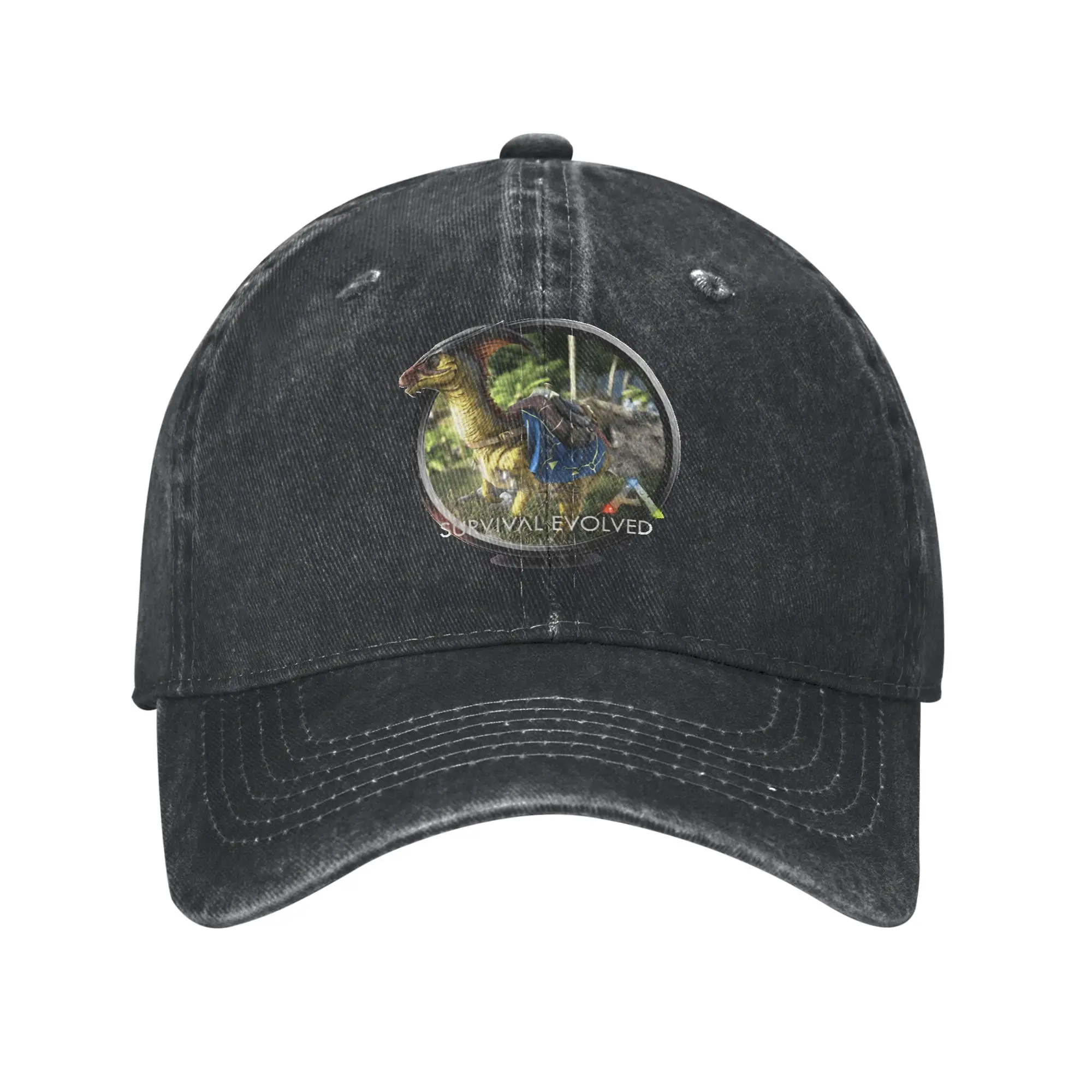 ark survival game Baseball Cap Sun  Outdoor Sports Adjustable Washed Trucker Hat Unisex Men Classic Custom Logo Snapback Cap
